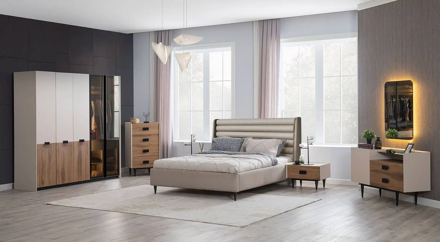 СПАЛЬНЫЙ ГАРНИТУР AQUA